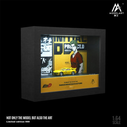 Initial D Mazda RX7 Diorama - ModelArt (BAJO PEDIDO)