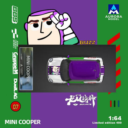 Mini Cooper Buzz Lightyear - Aurora Model (POR PEDIDO)