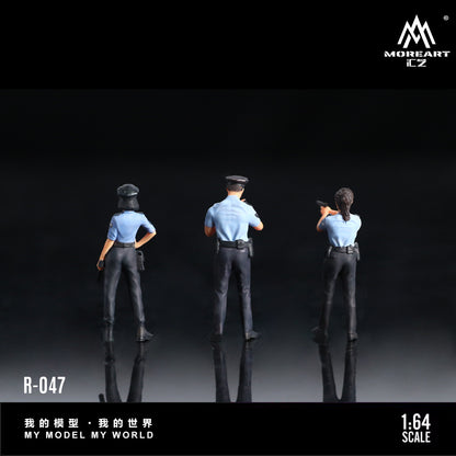 Set de 3 Figuras Policias  - MoreART (BAJO PEDIDO)