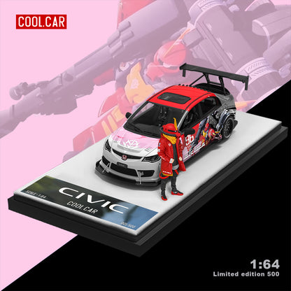 Honda Civic FD2 Mecha Red - Cool Car (POR PEDIDO)