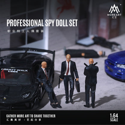 Set de 3 Figuras Espias - MoreART (BAJO PEDIDO)