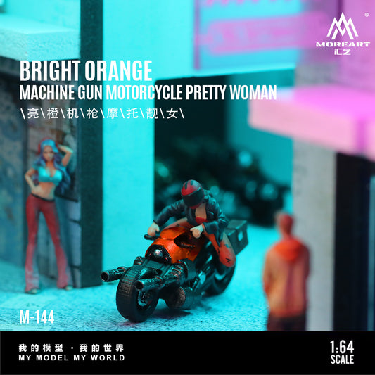 Moto Bright Orange Figura  MoreART (BAJO PEDIDO)