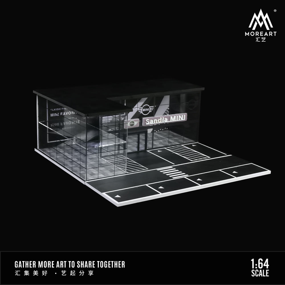 Concesionario Mini Cooper Diorama - MoreART (BAJO PEDIDO)