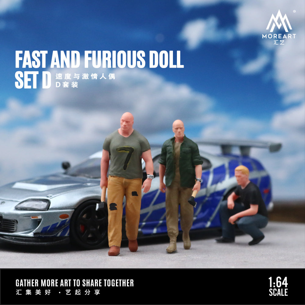 Set de 3 figuras Rápido y Furioso - MoreART (BAJO PEDIDO)