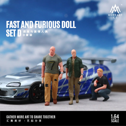 Set de 3 figuras Rápido y Furioso - MoreART (BAJO PEDIDO)