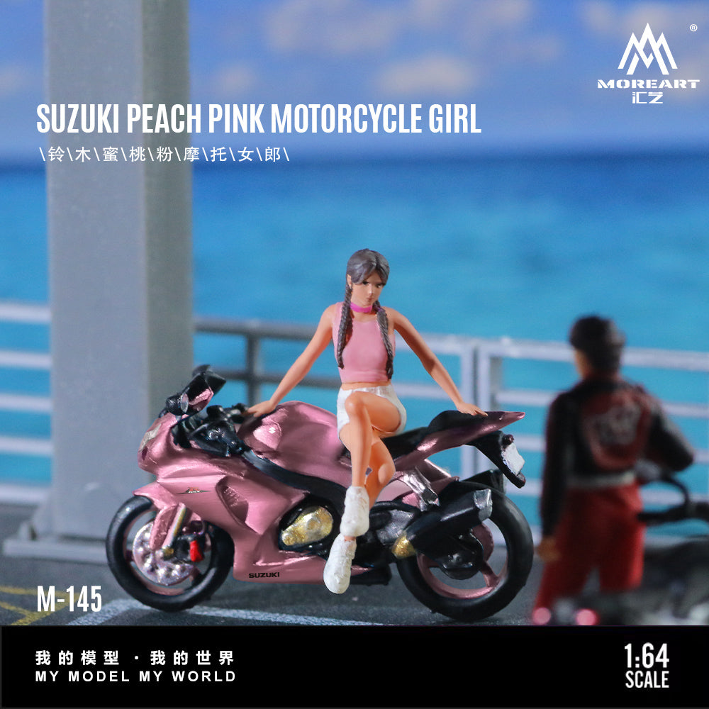 Moto Suzuki Peach Pink Figura  MoreART (BAJO PEDIDO)
