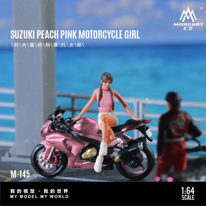 Moto Suzuki Peach Pink Figura  MoreART (BAJO PEDIDO)