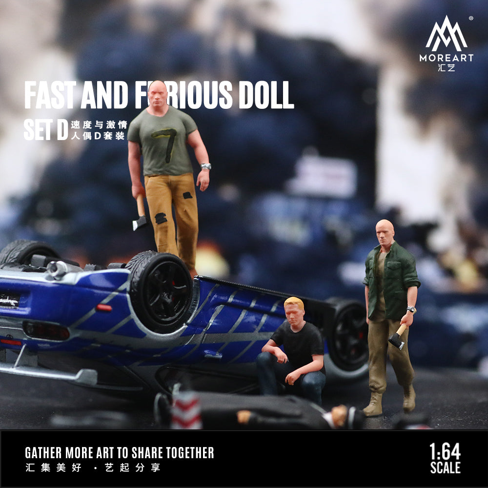 Set de 3 figuras Rápido y Furioso - MoreART (BAJO PEDIDO)