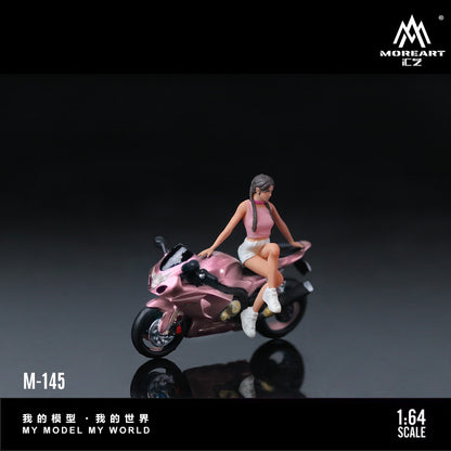 Moto Suzuki Peach Pink Figura  MoreART (BAJO PEDIDO)