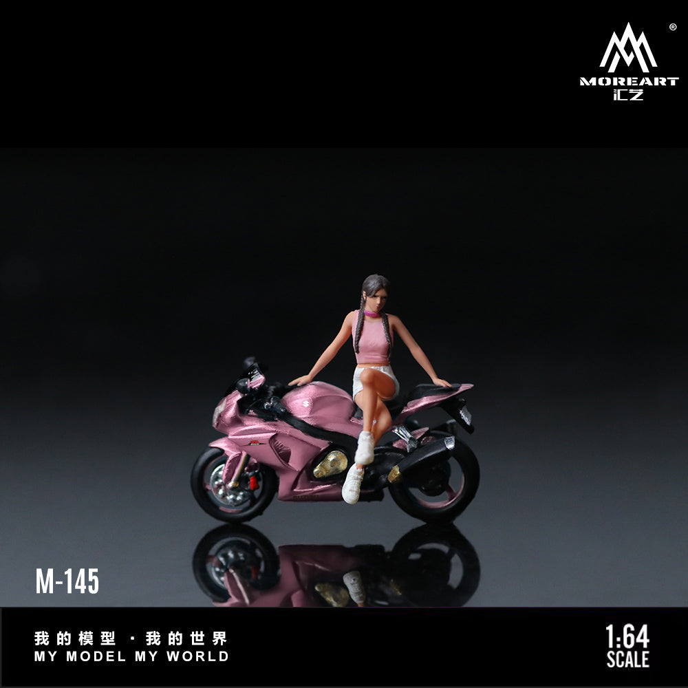 Moto Suzuki Peach Pink Figura  MoreART (BAJO PEDIDO)