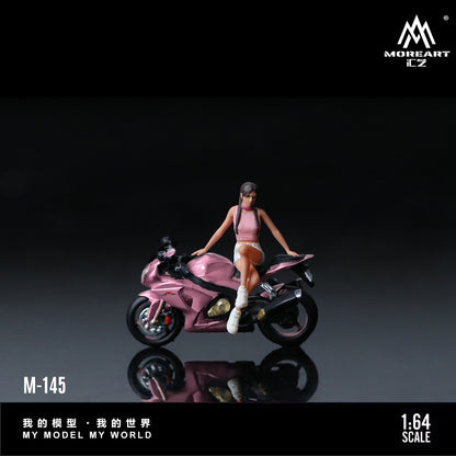Moto Suzuki Peach Pink Figura  MoreART (BAJO PEDIDO)