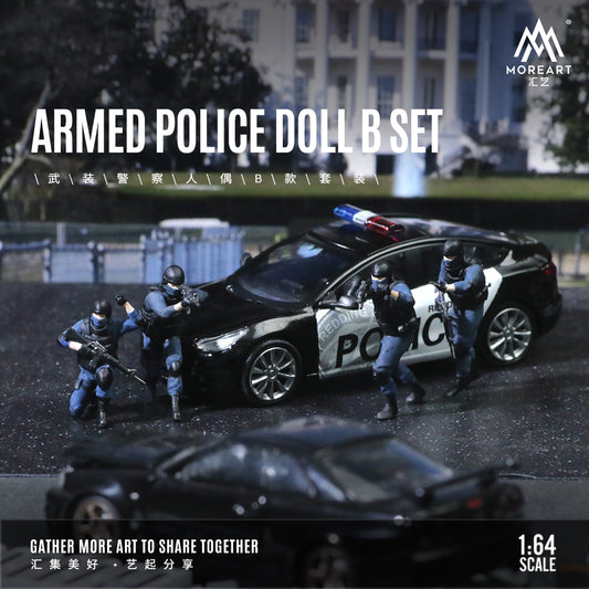 Set de 4 Figuras Policías - MoreART (BAJO PEDIDO)