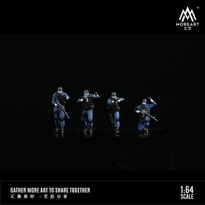 Set de 4 Figuras Policías - MoreART (BAJO PEDIDO)