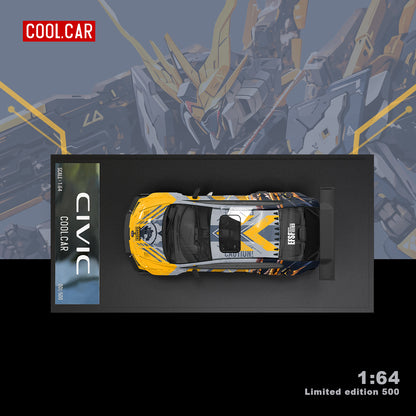 Honda Civic FD2 Mecha Yellow - Cool Car (POR PEDIDO)