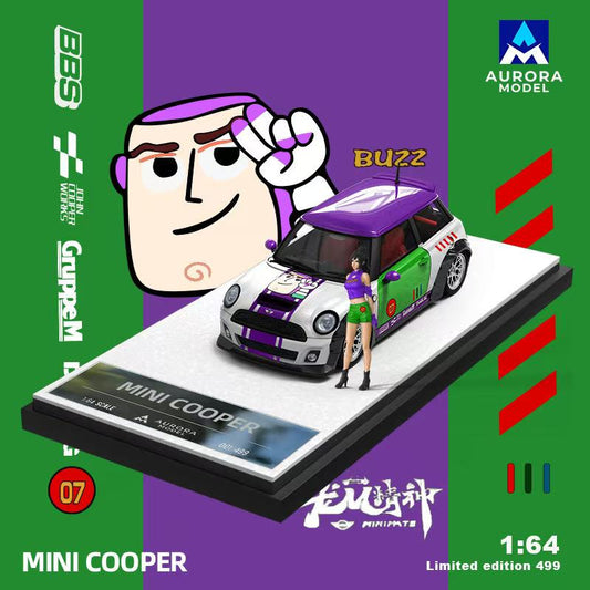 Mini Cooper Buzz Lightyear - Aurora Model (POR PEDIDO)
