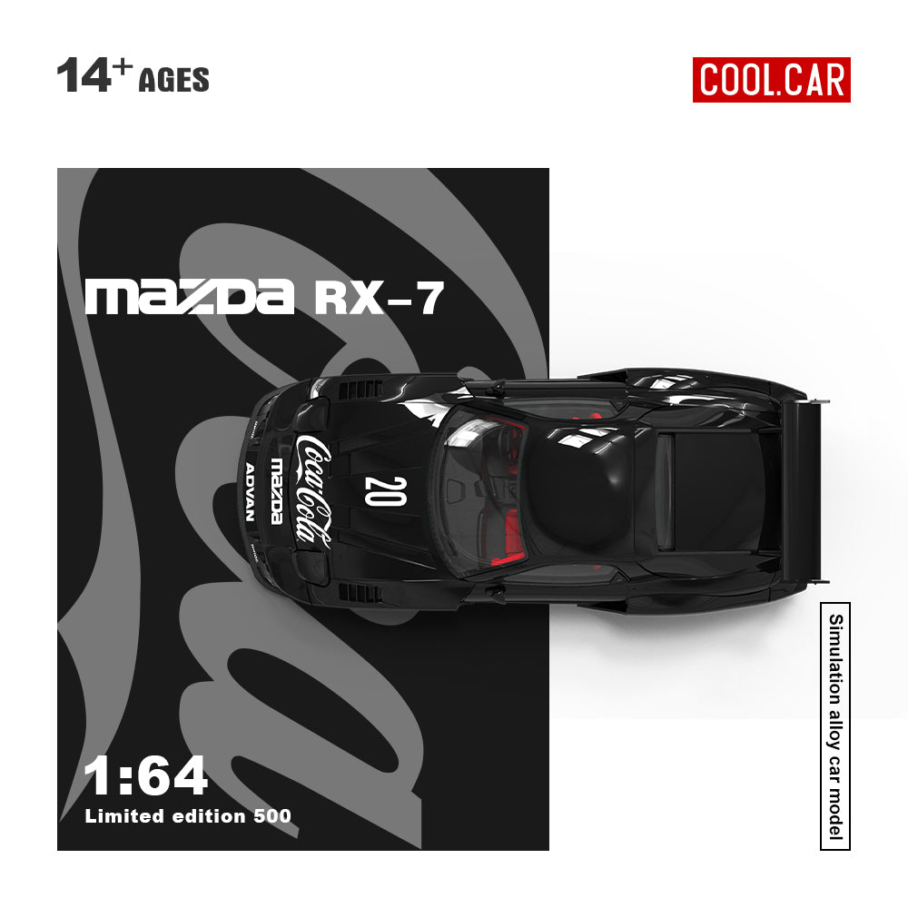 Mazda Miata RX7 Coca Cola Black - Cool Car (POR PEDIDO)