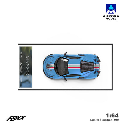 Ferrari F8XX Blue Mansory - Aurora Model (POR PEDIDO)