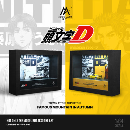 Initial D Toyota AE86 Trueno Diorama - ModelArt (BAJO PEDIDO)