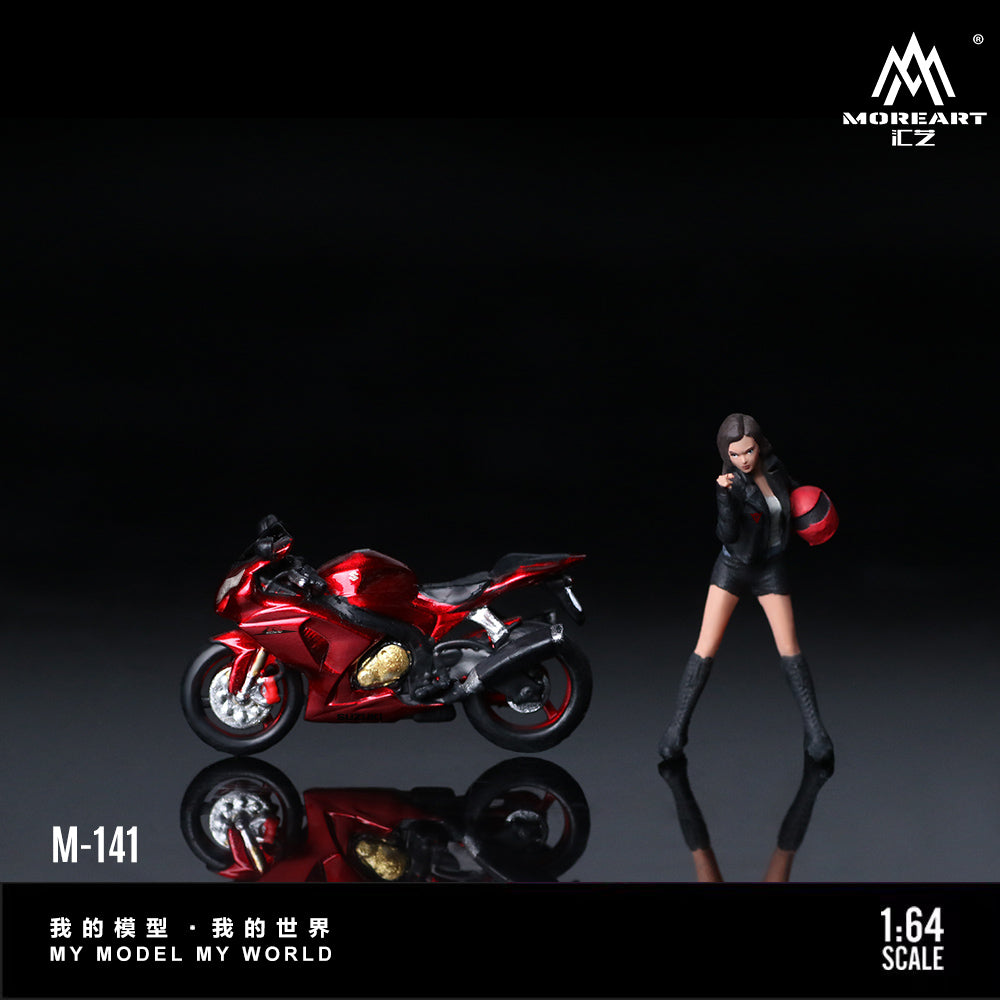 Moto Suzuki Transparent red Figura MoreART (BAJO PEDIDO)