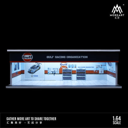 Parqueo Taller Gulf y HKS Diorama - MoreART (BAJO PEDIDO)