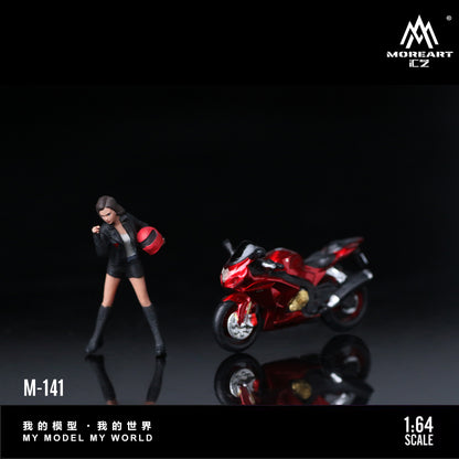 Moto Suzuki Transparent red Figura MoreART (BAJO PEDIDO)