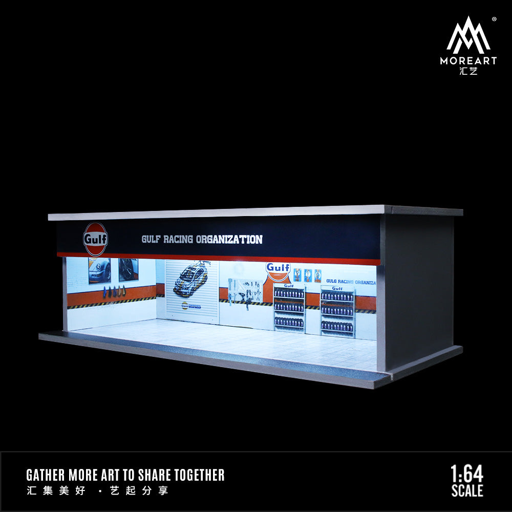 Parqueo Taller Gulf y HKS Diorama - MoreART (BAJO PEDIDO)