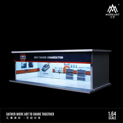 Parqueo Taller Gulf y HKS Diorama - MoreART (BAJO PEDIDO)