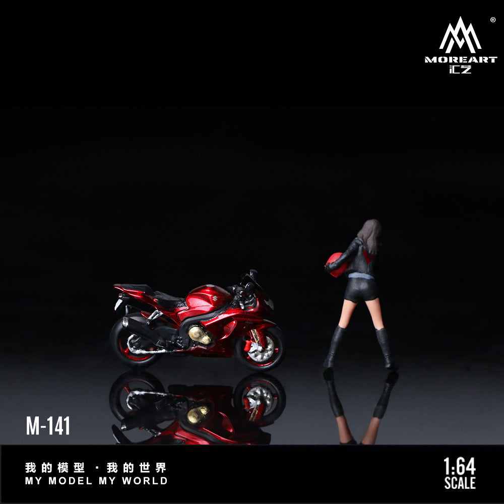 Moto Suzuki Transparent red Figura MoreART (BAJO PEDIDO)