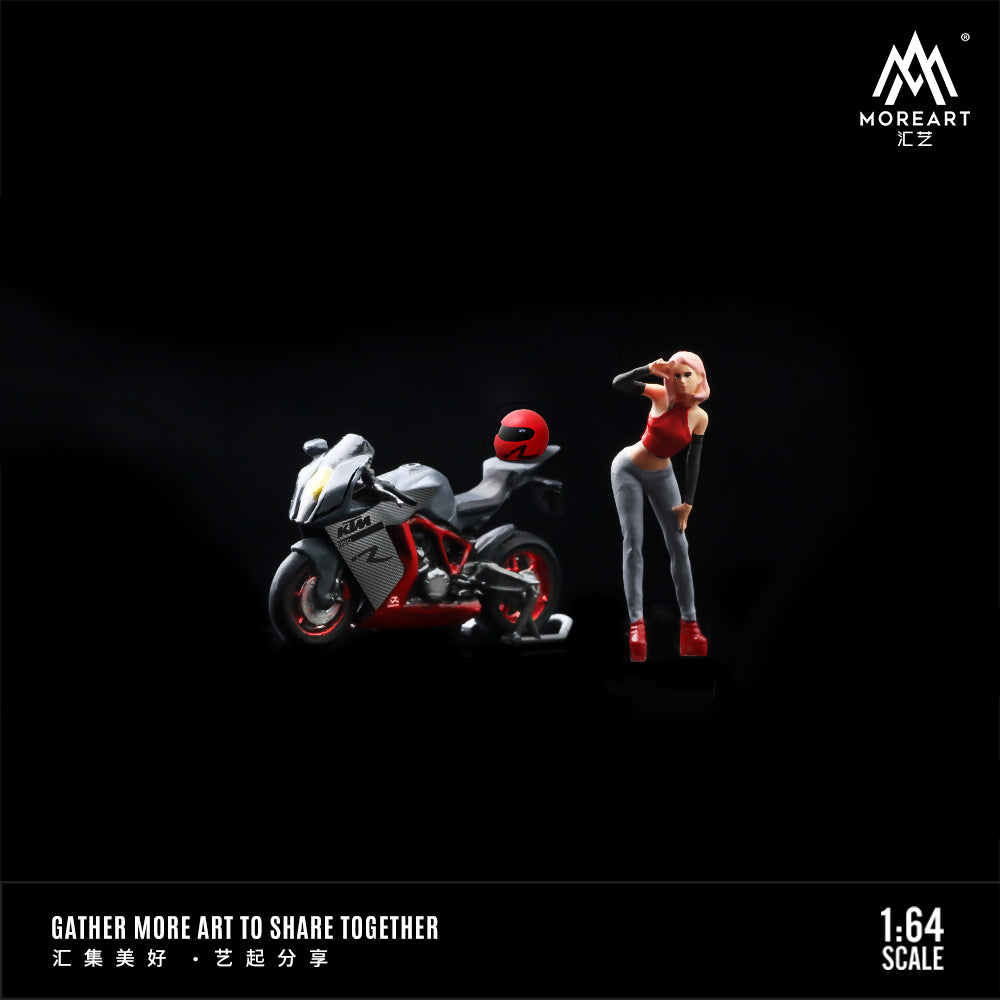 Moto KTM con Figura - MoreART (BAJO PEDIDO)