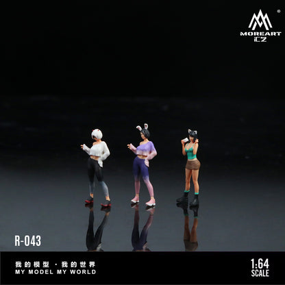 Set de 3 Figuras Cute Vitality girl -  MoreART (BAJO PEDIDO)