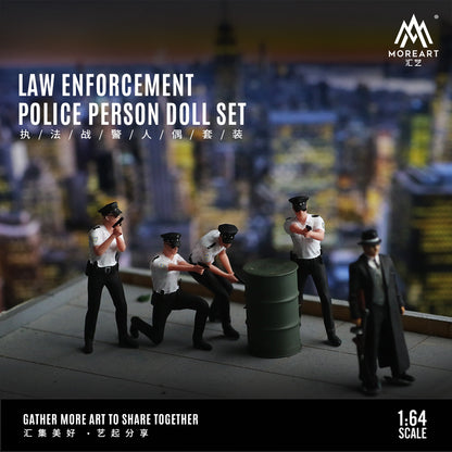 Set de 4 Figuras Policías v2 - MoreART (BAJO PEDIDO)