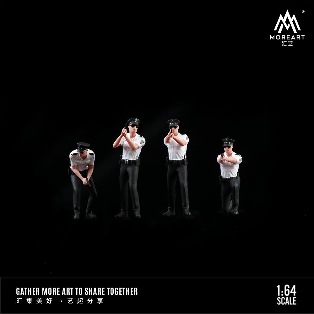 Set de 4 Figuras Policías v2 - MoreART (BAJO PEDIDO)