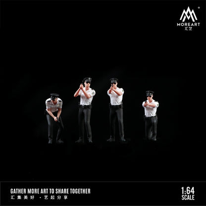 Set de 4 Figuras Policías v2 - MoreART (BAJO PEDIDO)