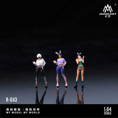 Set de 3 Figuras Cute Vitality girl -  MoreART (BAJO PEDIDO)