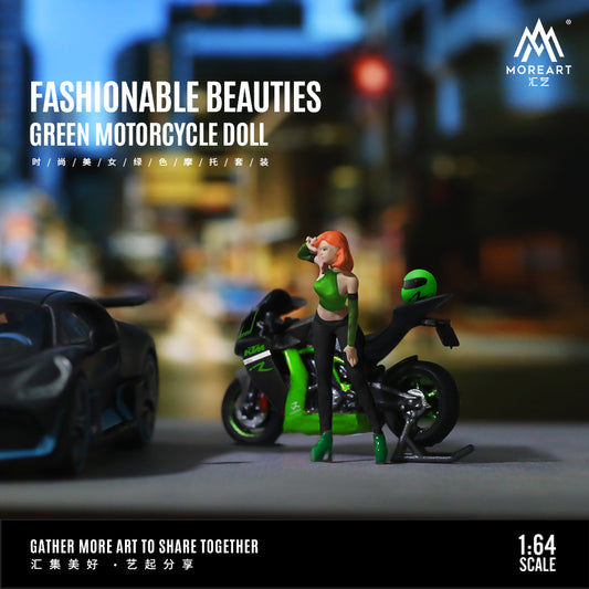 Moto Fashionable Beauties Green Figura -  MoreART (BAJO PEDIDO)
