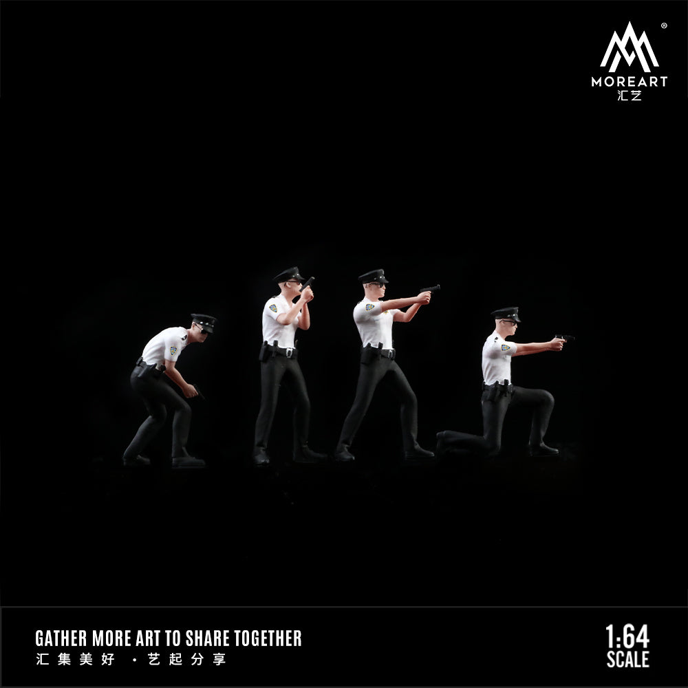 Set de 4 Figuras Policías v2 - MoreART (BAJO PEDIDO)