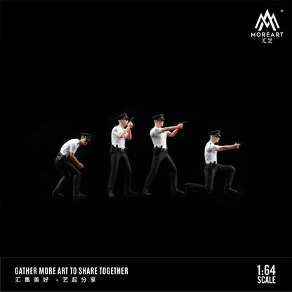 Set de 4 Figuras Policías v2 - MoreART (BAJO PEDIDO)