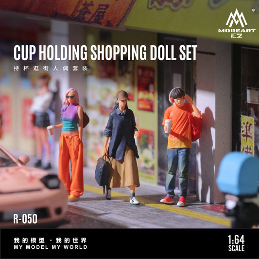 Set de 3 Figuras Cup Holding Shop - MoreART (BAJO PEDIDO)