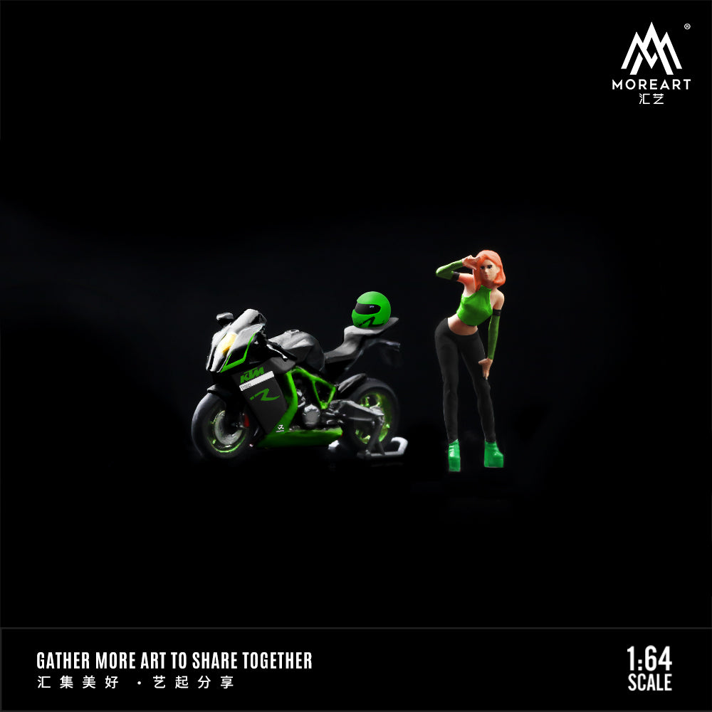 Moto Fashionable Beauties Green Figura -  MoreART (BAJO PEDIDO)
