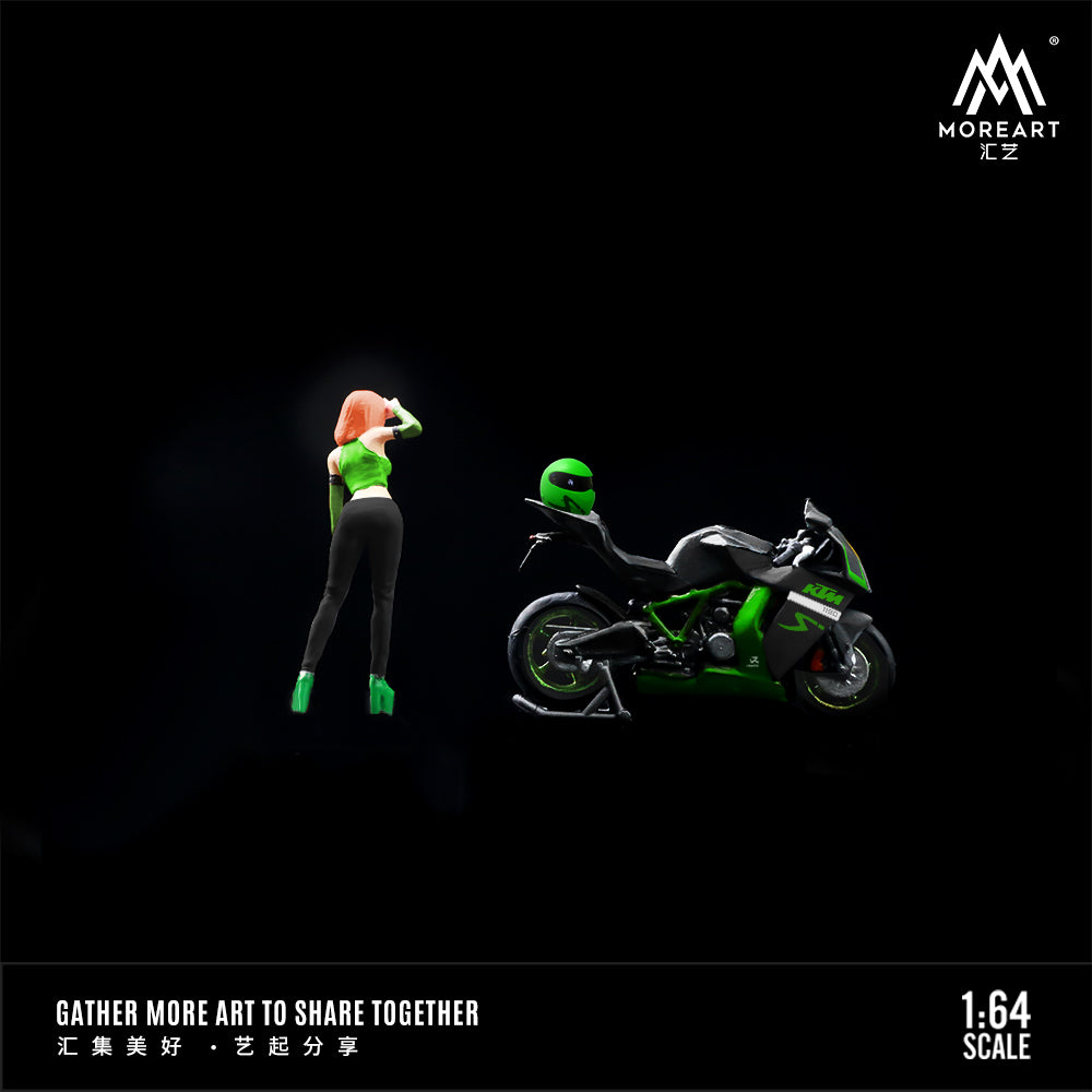 Moto Fashionable Beauties Green Figura -  MoreART (BAJO PEDIDO)