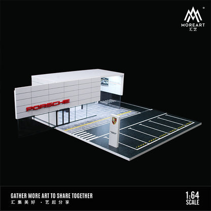 Concesionario Porsche Diorama - MoreART (BAJO PEDIDO)