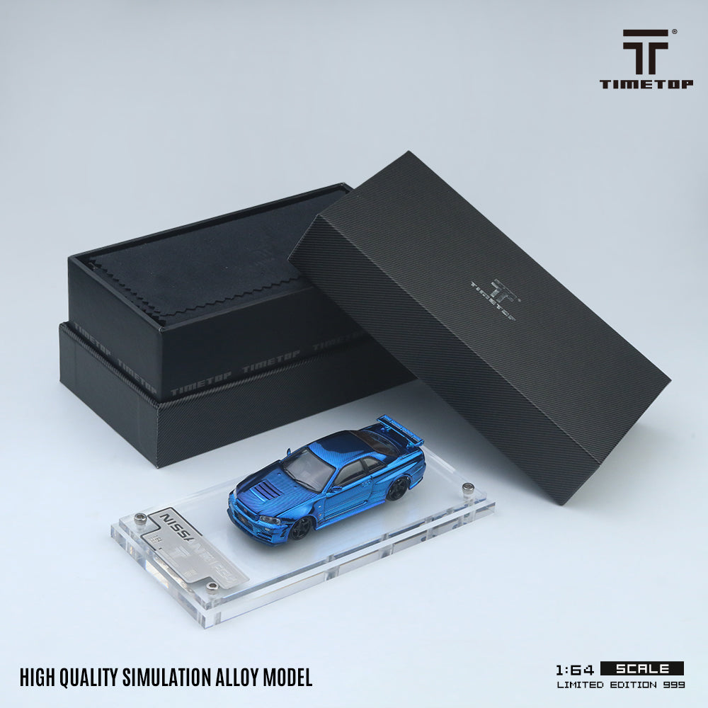 Nissan R34 Blue - Time Top  (POR PEDIDO)