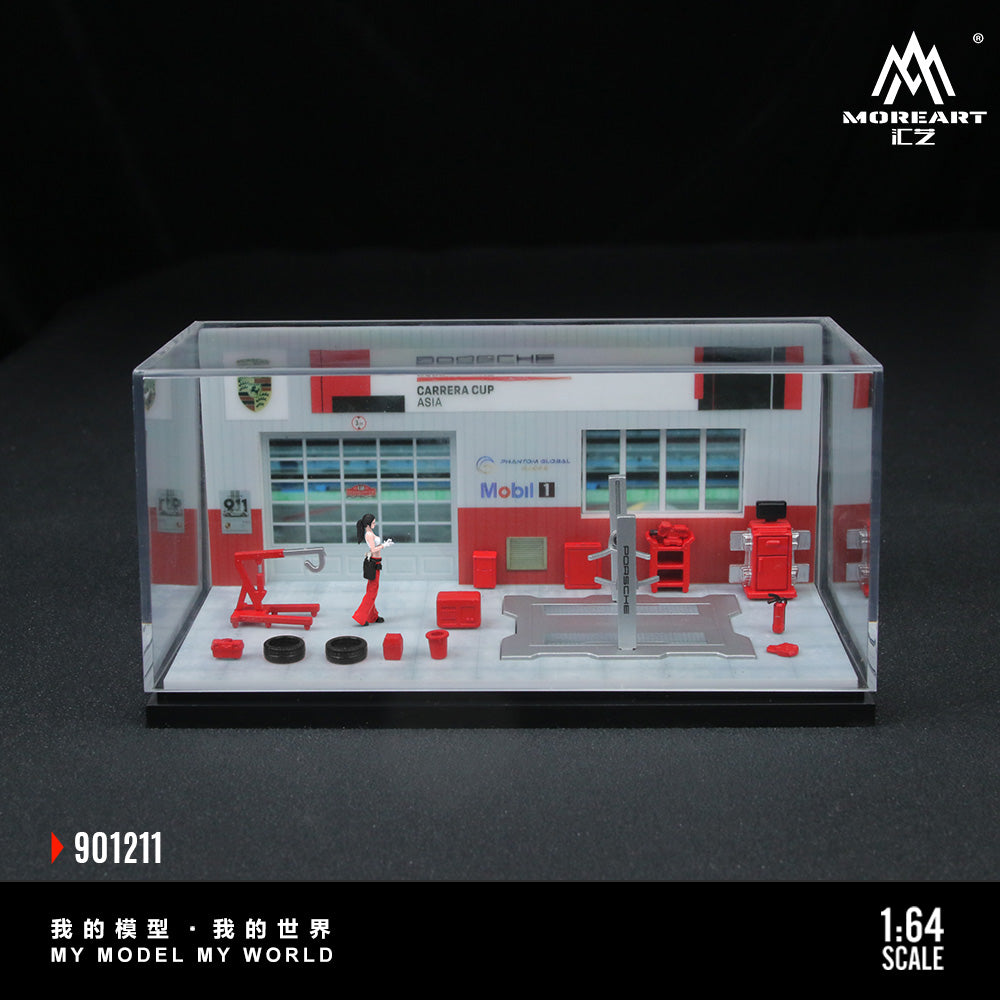 Taller Porsche Diorama - MoreART (BAJO PEDIDO)