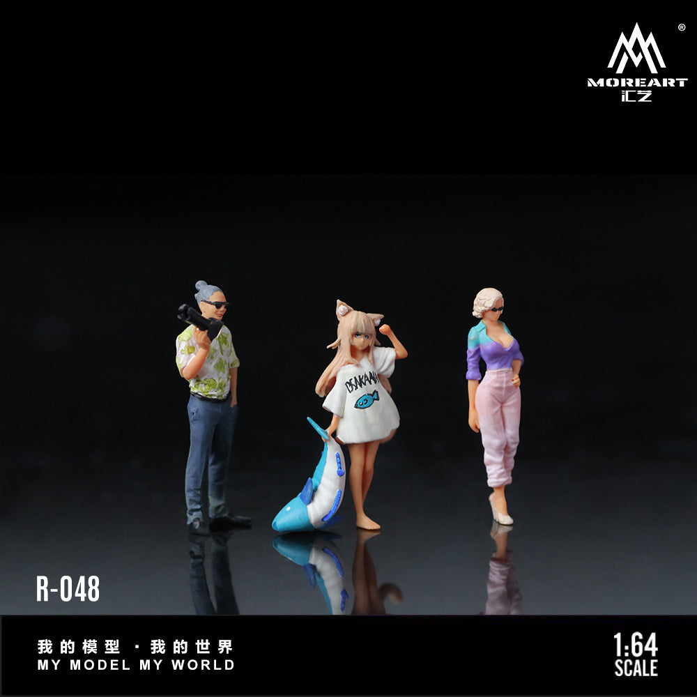 Set de 3 Figuras Anime Girl - MoreART (BAJO PEDIDO)