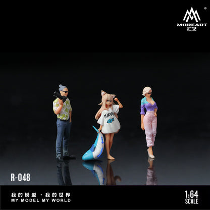 Set de 3 Figuras Anime Girl - MoreART (BAJO PEDIDO)