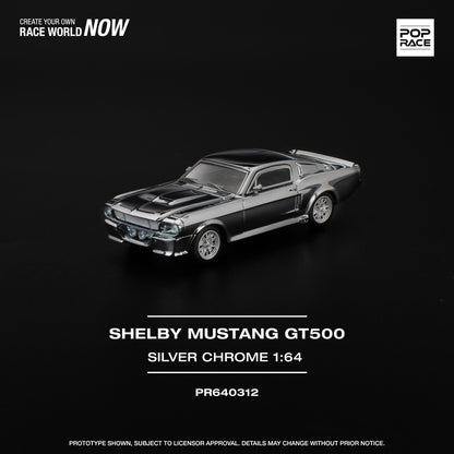 Ford Shelby Mustang G500 SILVER CHROME  - Pop Race (PRE ORDEN)