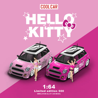 Mini Cooper Hellow Kitty Pink - Cool Car (POR PEDIDO)