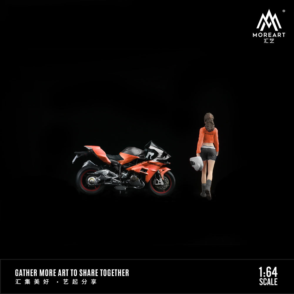 Moto Kawasaki classic Figura - MoreART (BAJO PEDIDO)