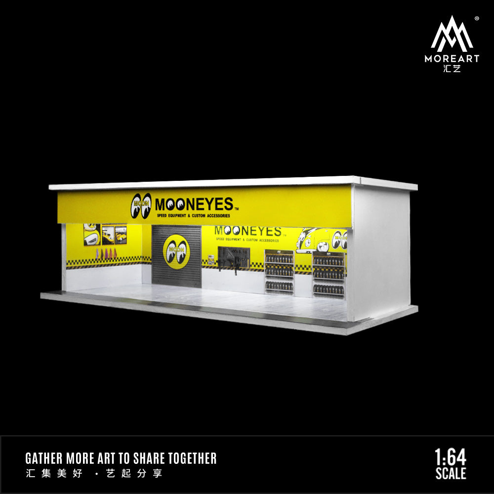 Parqueo Tallere Sheel y Mooneyes Diorama - MoreART (BAJO PEDIDO)