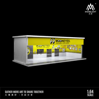 Parqueo Tallere Sheel y Mooneyes Diorama - MoreART (BAJO PEDIDO)